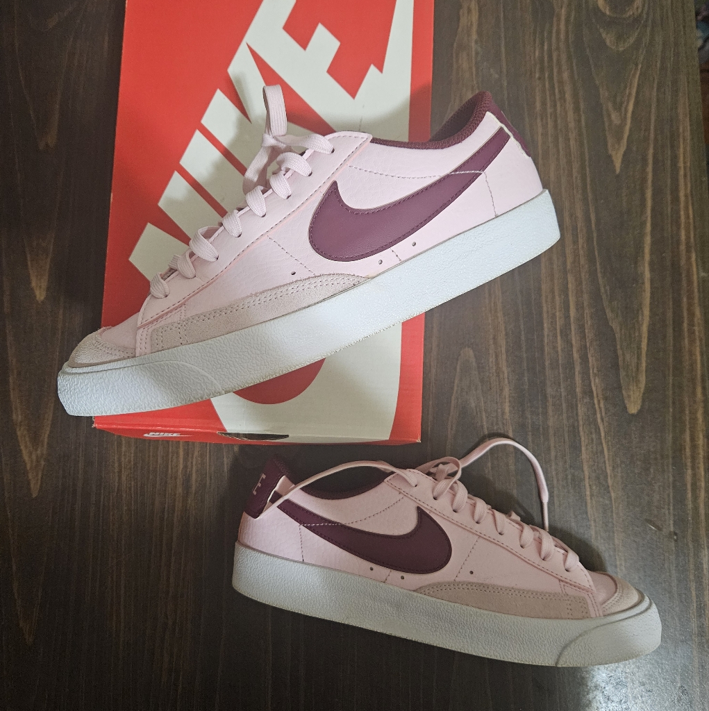 Nike Blazer Low Women's Pink Foam/ Dark Beetroot/ White Purple Sneakers